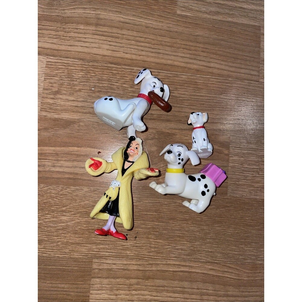 Vintage McDonalds Happy meal Toys Disney 101 Dalmations & Cruella Deville - 4pc - Picture 6 of 6